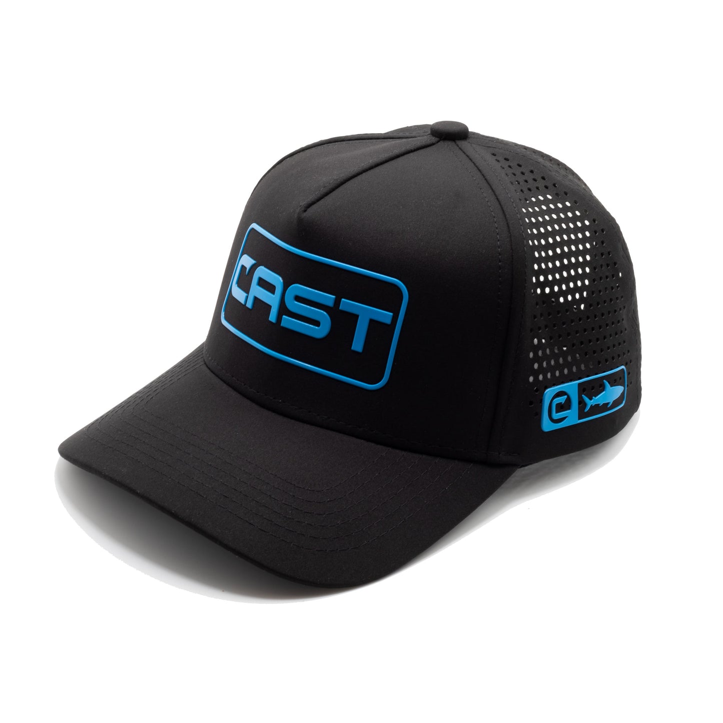 DriftShield Water-Repellent Snapback Hat – Floatable Fishing Cap | Cast Shark