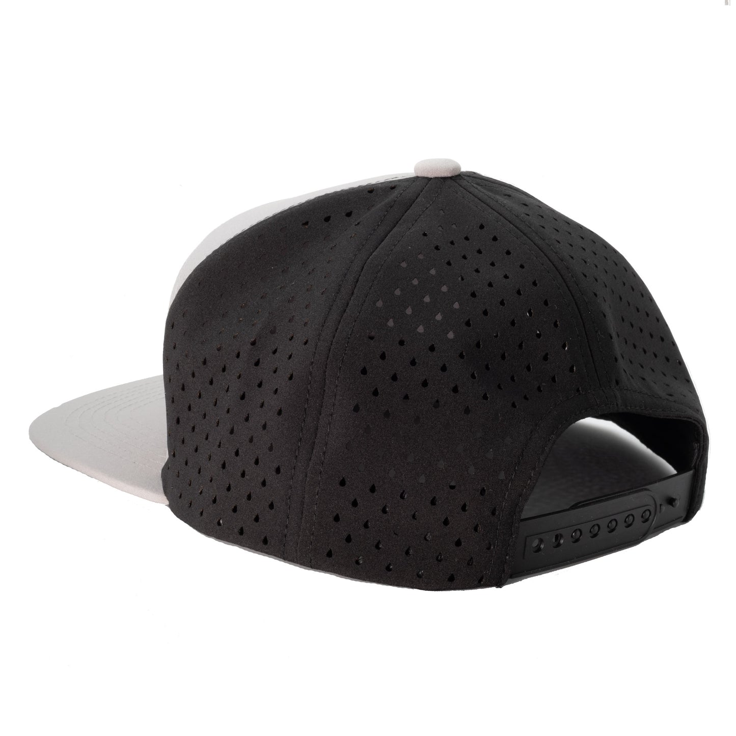 DriftShield Water-Repellent Snapback Hat – Floatable Fishing Cap | Cast Cement Flat Bill