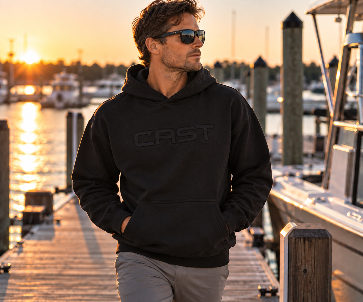 CAST Reel Heavy heavyweight hoodie dockside lifestyle