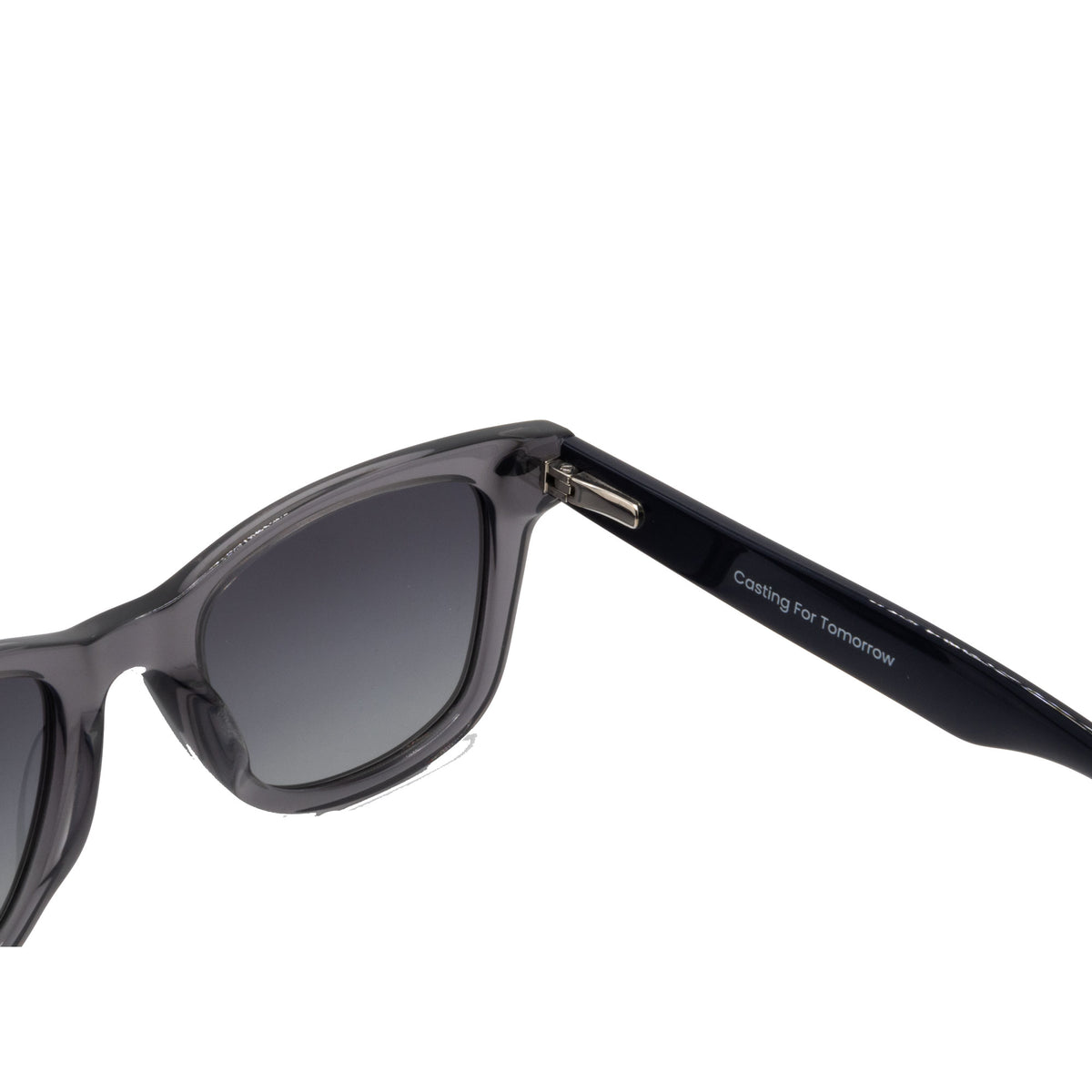 Carolinas Classic in Blue Clear / Black, hinge view