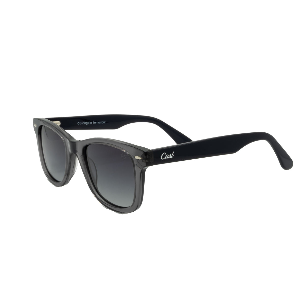 Carolinas Classic in Blue Clear / Black, quarter view