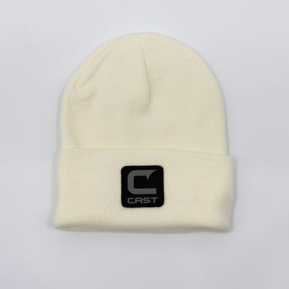 Knit Cuffed Patch Beanie