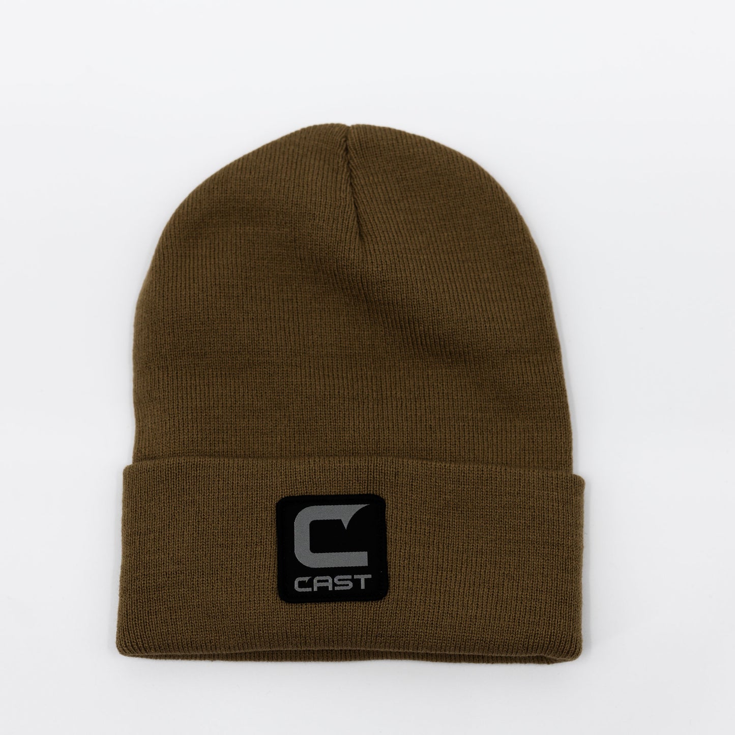 Knit Cuffed Patch Beanie