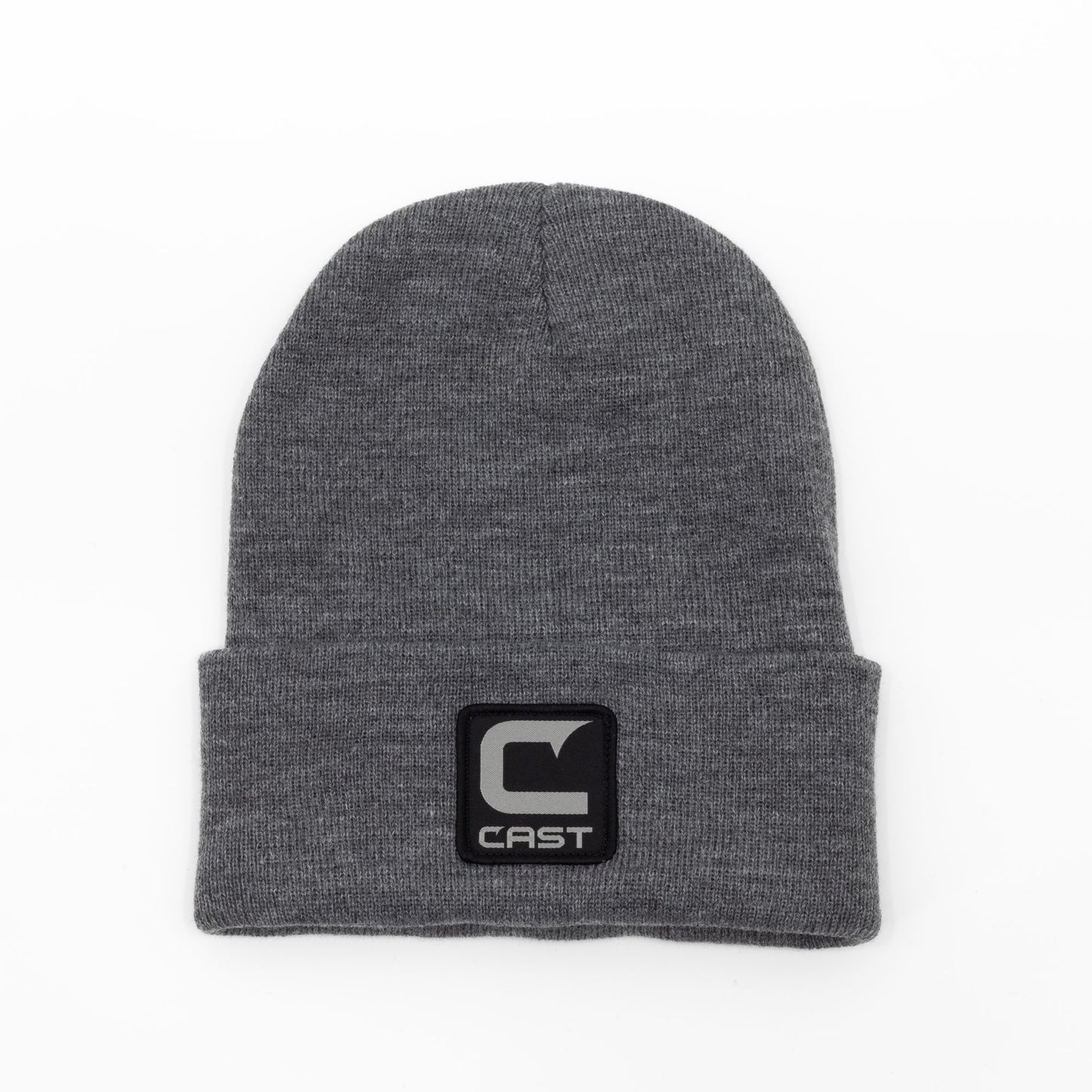 Knit Cuffed Patch Beanie