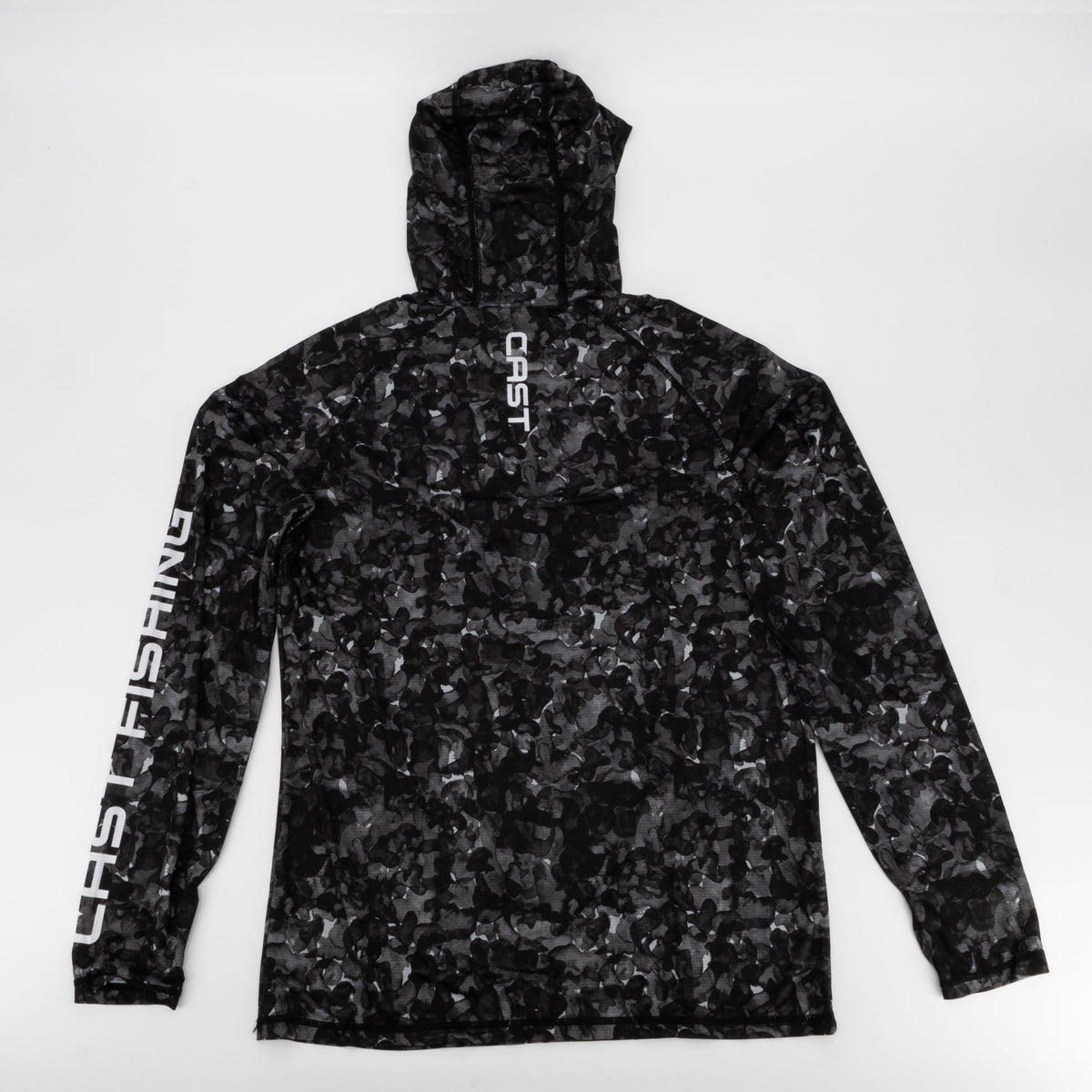 Black Aqua BreezeTec hooded shirt, back