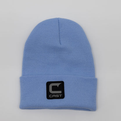 Knit Cuffed Patch Beanie