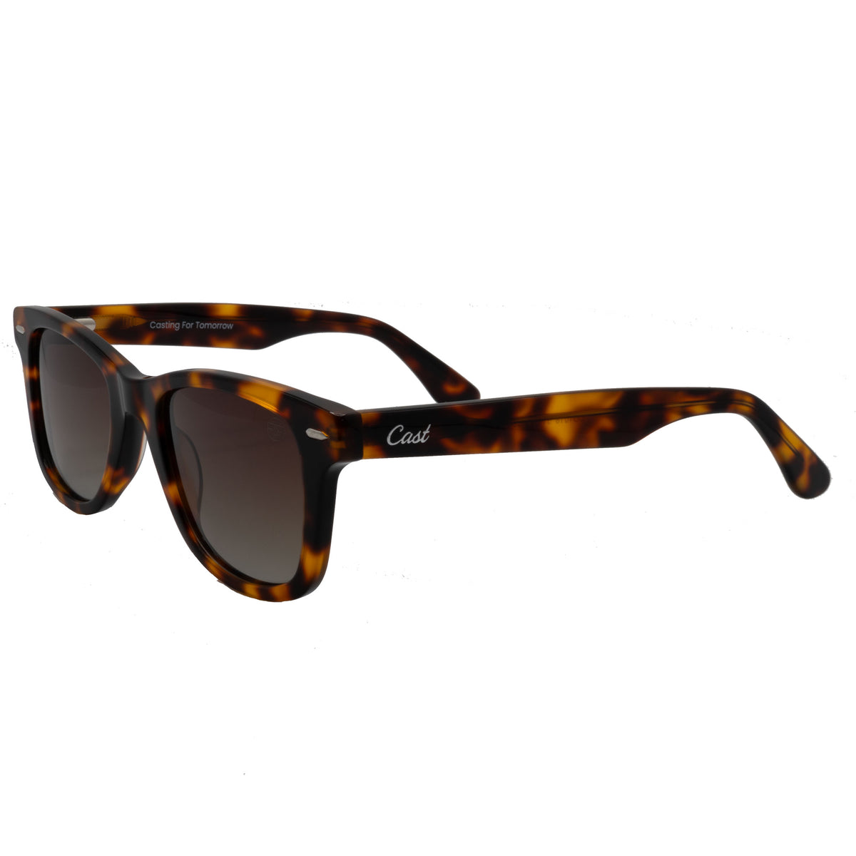 Carolinas Classic in Tortoise / Brown, quarter view
