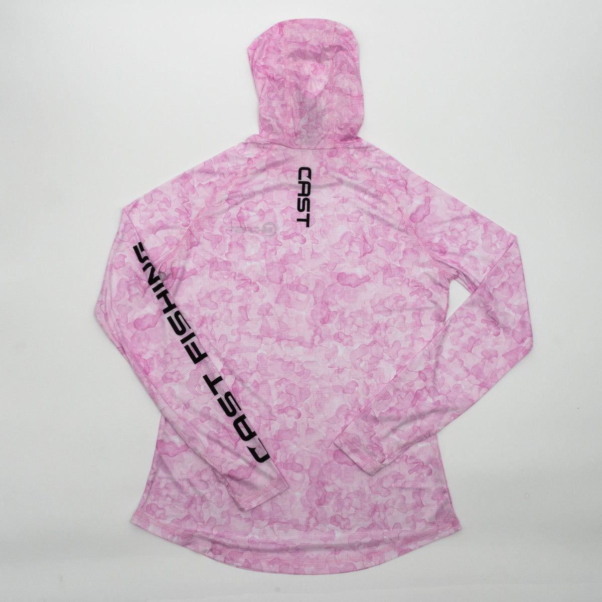 Pink Aqua BreezeTec hooded shirt, back