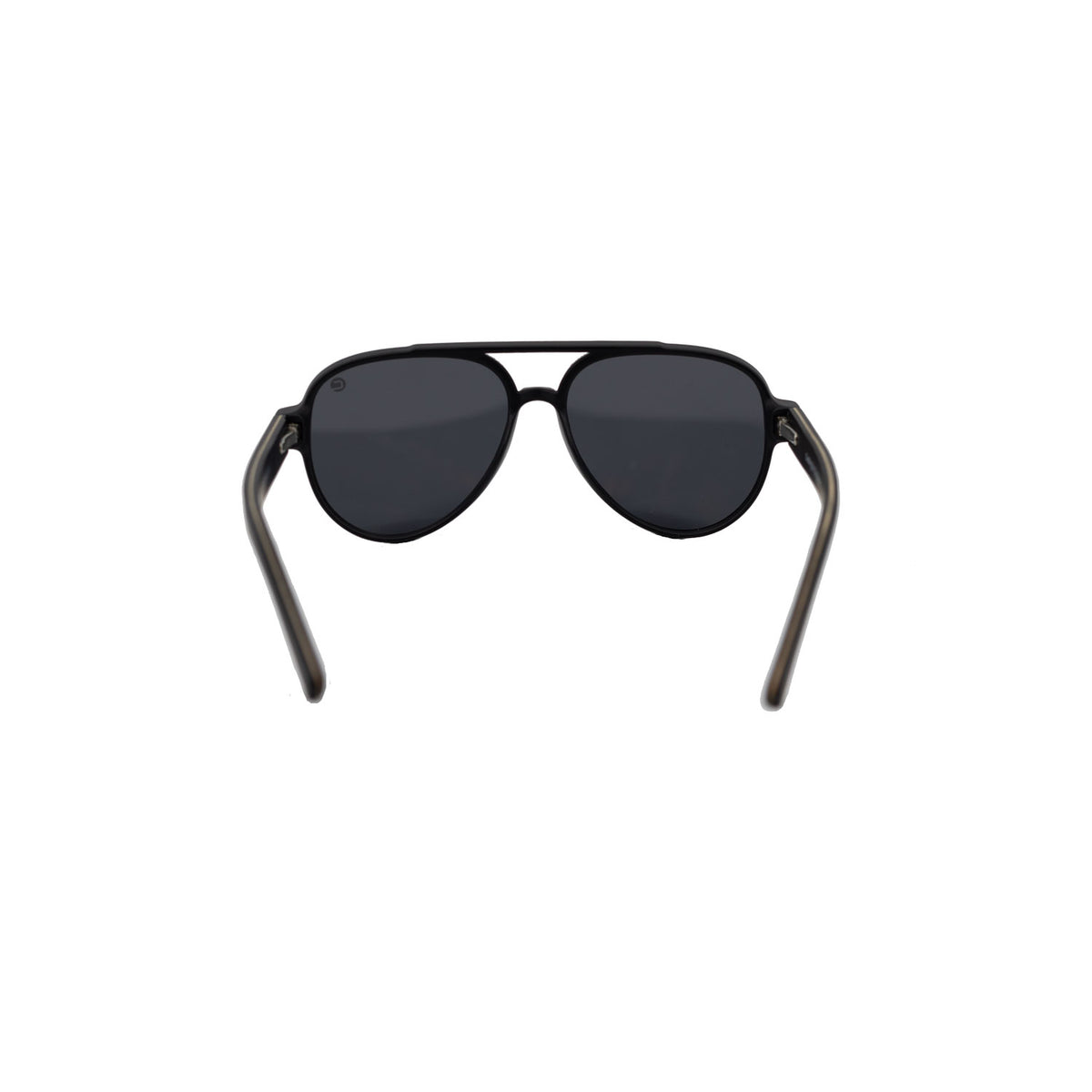 Bermuda Aviator in Black & Wood / Black, back view