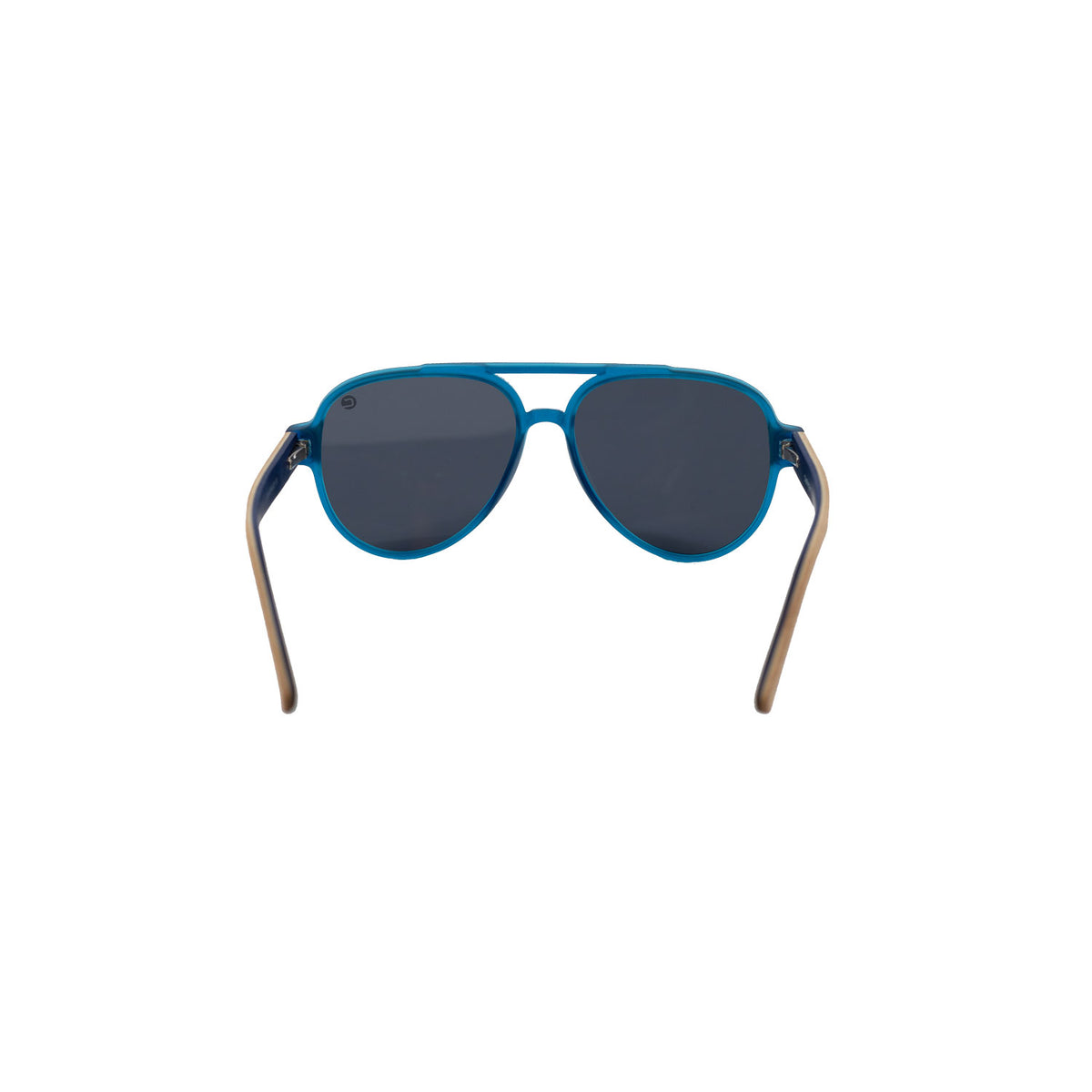Bermuda Aviator in Blue & Wood / Black, back view