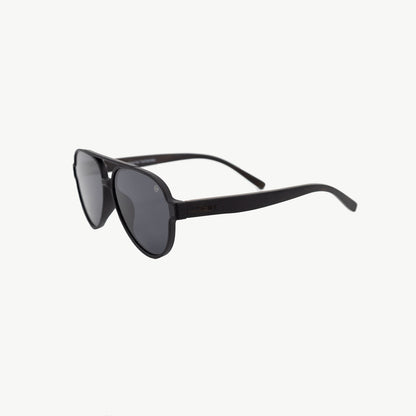 Bermuda Aviator black wood sunglasses