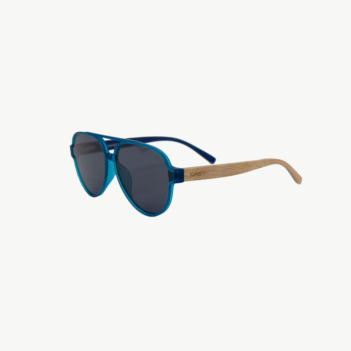 Bermuda Aviator blue wood sunglasses