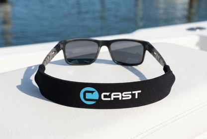 CAST floating sunglass strap detail on Aruba sunglasses