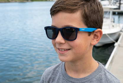CAST Minnow gloss blue kids sunglasses lifestyle
