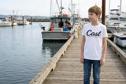 CAST youth white tee lifestyle