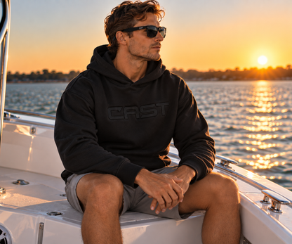 CAST Reel Heavy heavyweight hoodie marina lifestyle