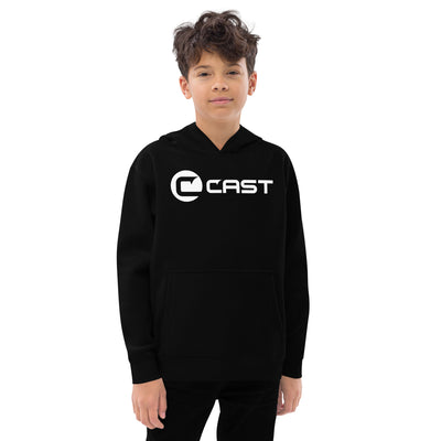 Kids CAST Fleece Hoodie - White Logo / Hoodie for Kids