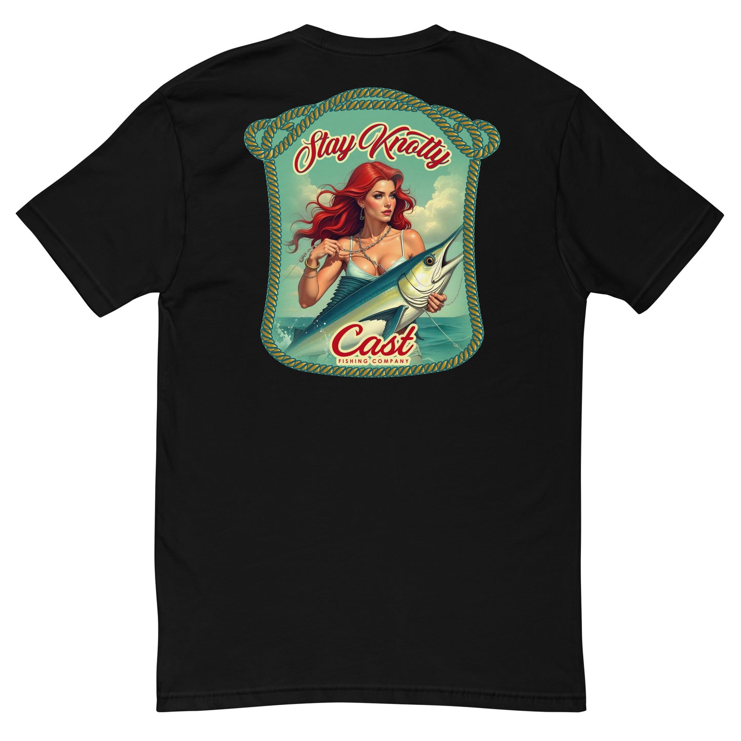 Redhead Pinup Marlin Two Short Sleeve T-shirt