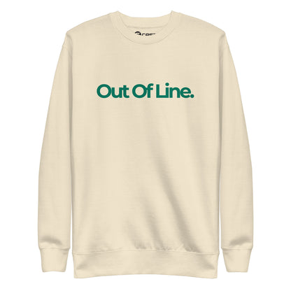 Flat Out Of Line - Crew Sweatshirt - Green Logo