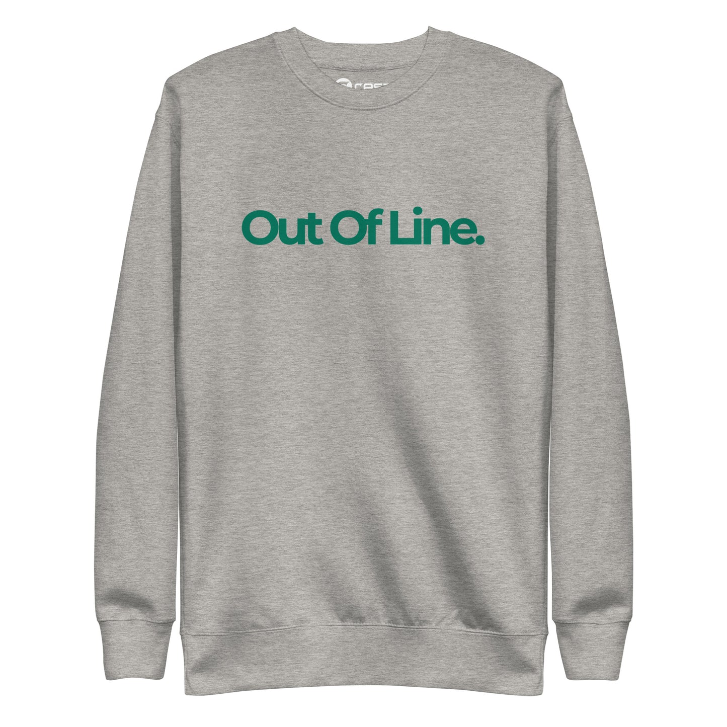 Flat Out Of Line - Crew Sweatshirt - Green Logo