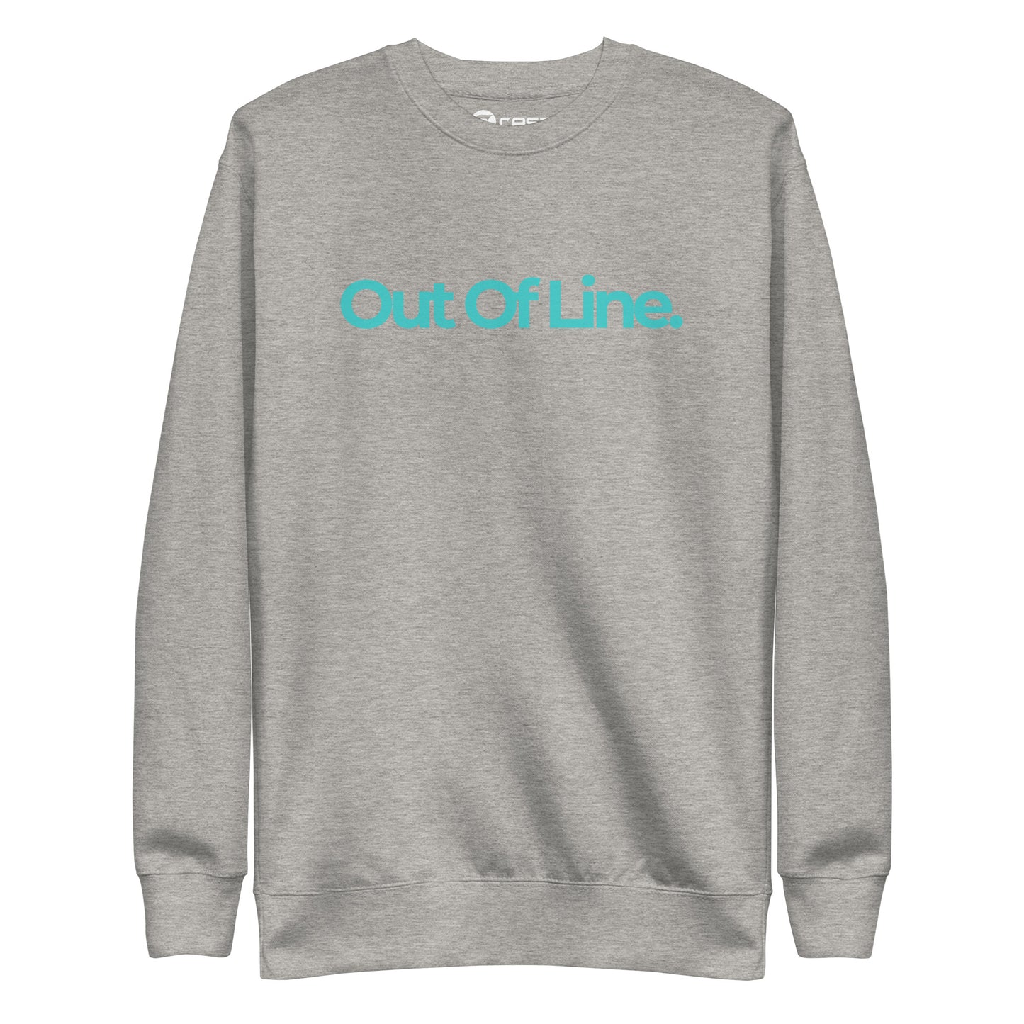 Flat Out Of Line - Crew Neck Sweatshirt - Teal Logo