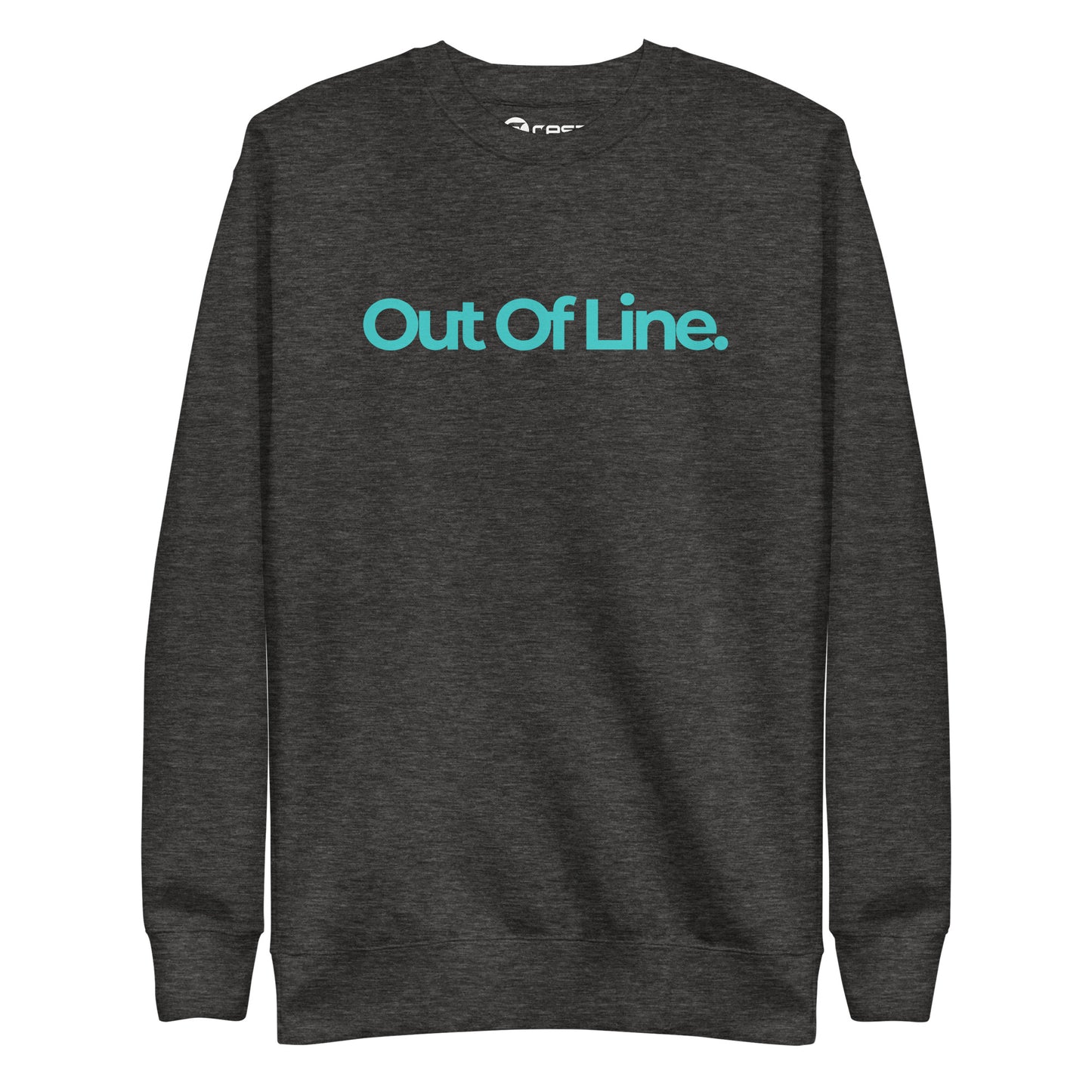 Flat Out Of Line - Crew Neck Sweatshirt - Teal Logo