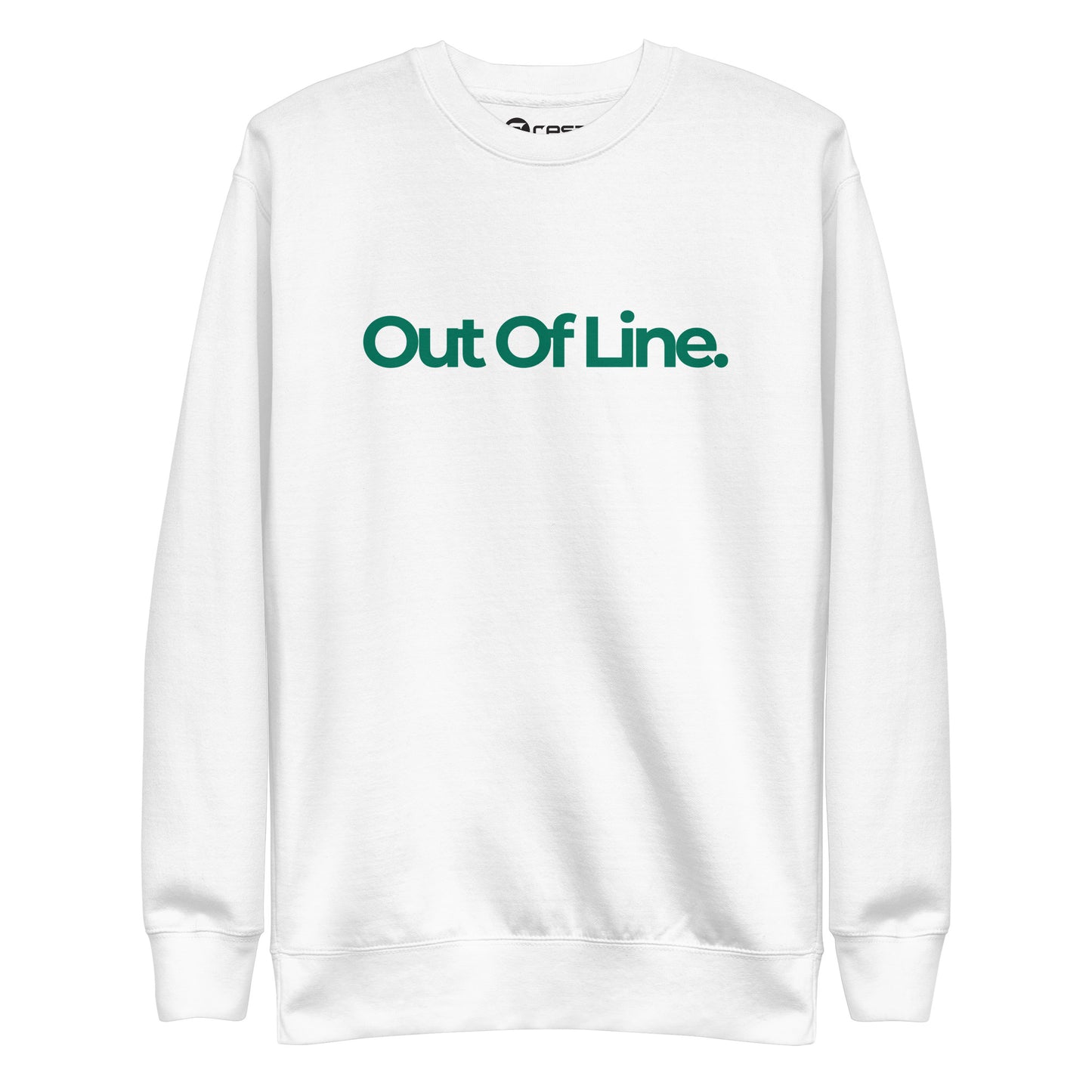 Flat Out Of Line - Crew Sweatshirt - Green Logo