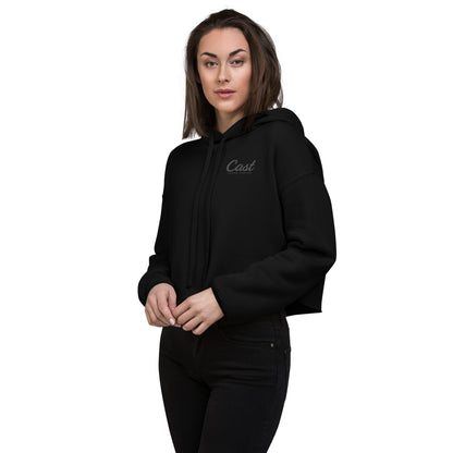 Classic Logo Crop Hoodie Womens