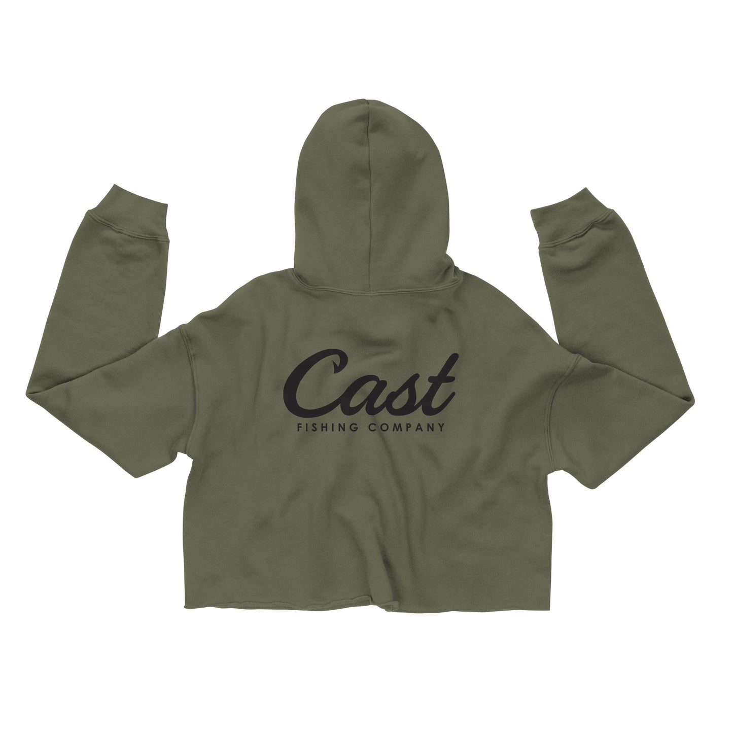 Classic Logo Crop Hoodie Womens