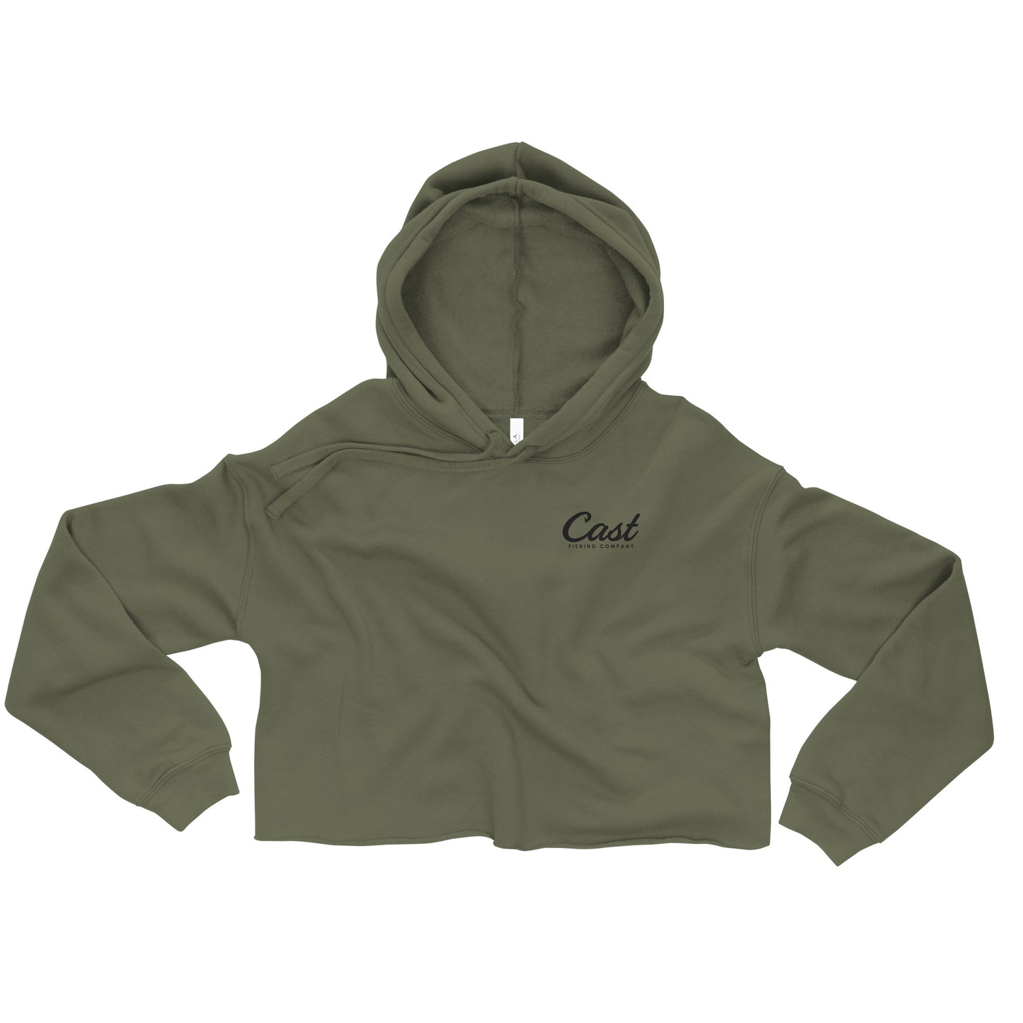 Classic Logo Crop Hoodie Womens