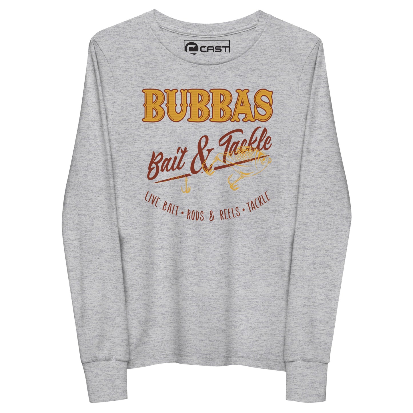 Bubbas Bait and Tackle Youth long sleeve tee