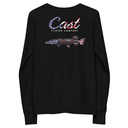 American MUSKIE Youth long sleeve tee